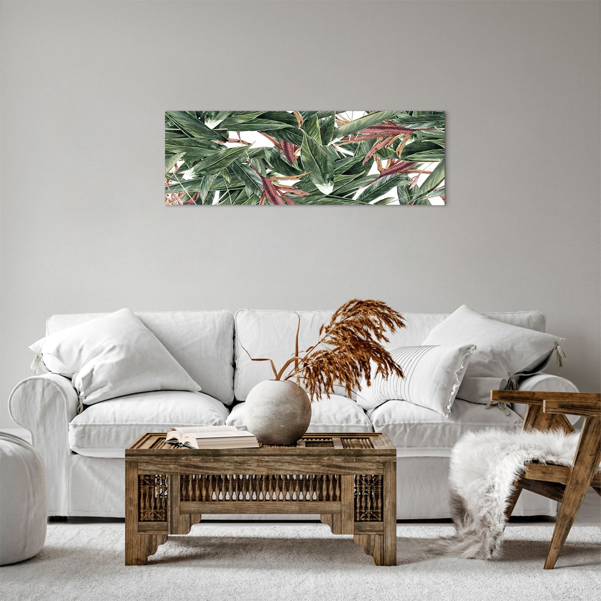 Bild auf Leinwand  Blumen, Bild auf Leinwand Hawaii, Bild auf Leinwand Laub, Bild auf Leinwand Natur, Bild auf Leinwand Moderne Kunst