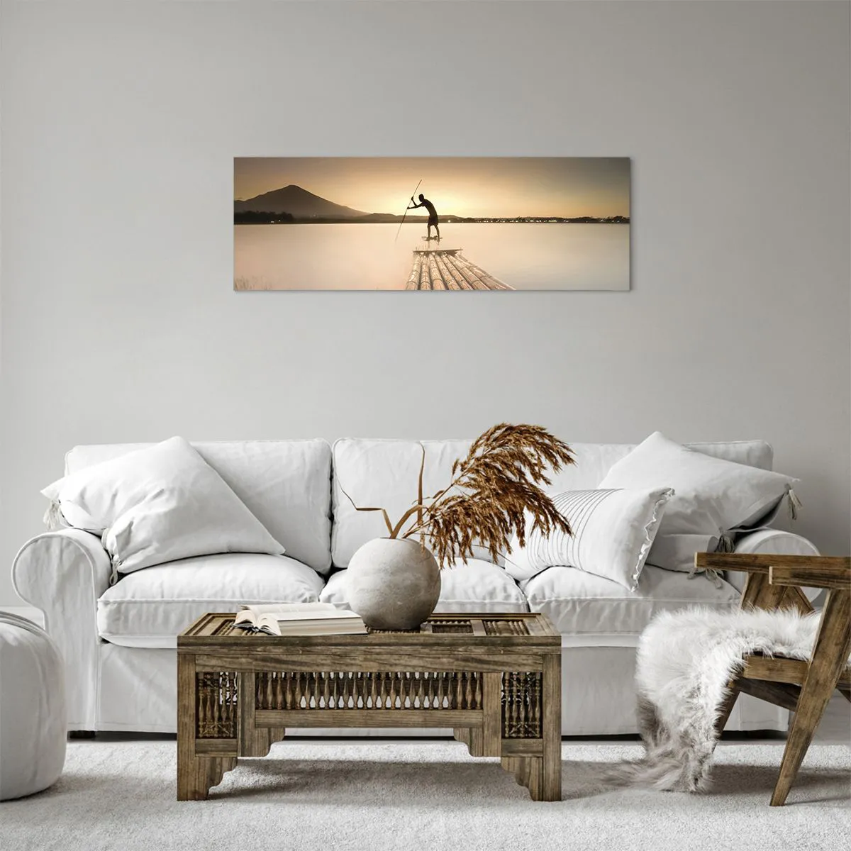 Impression sur toile - Image sur toile - Avant la fin du jour - 90x30 cm