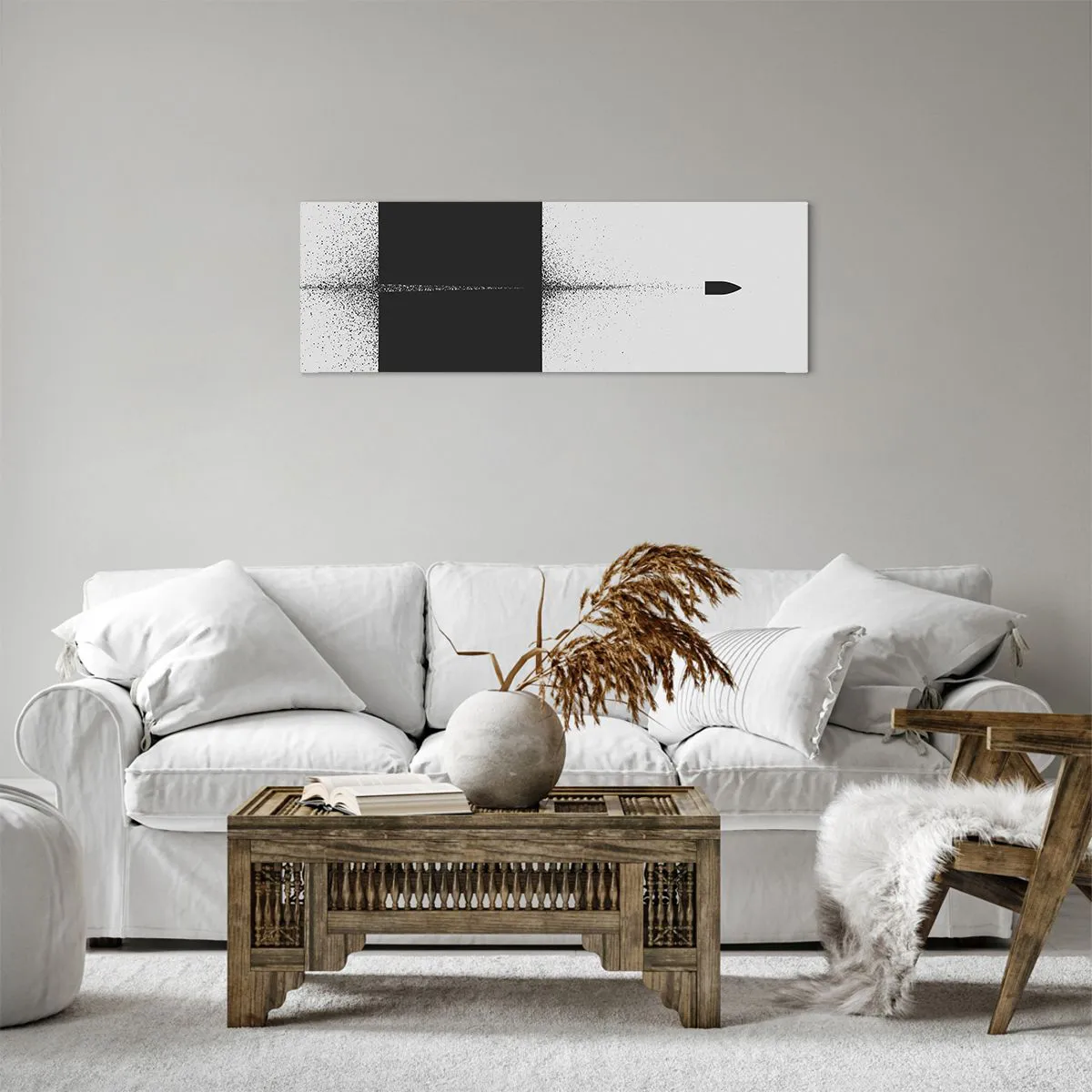 Impression sur toile - Image sur toile - Droit au but - 90x30 cm