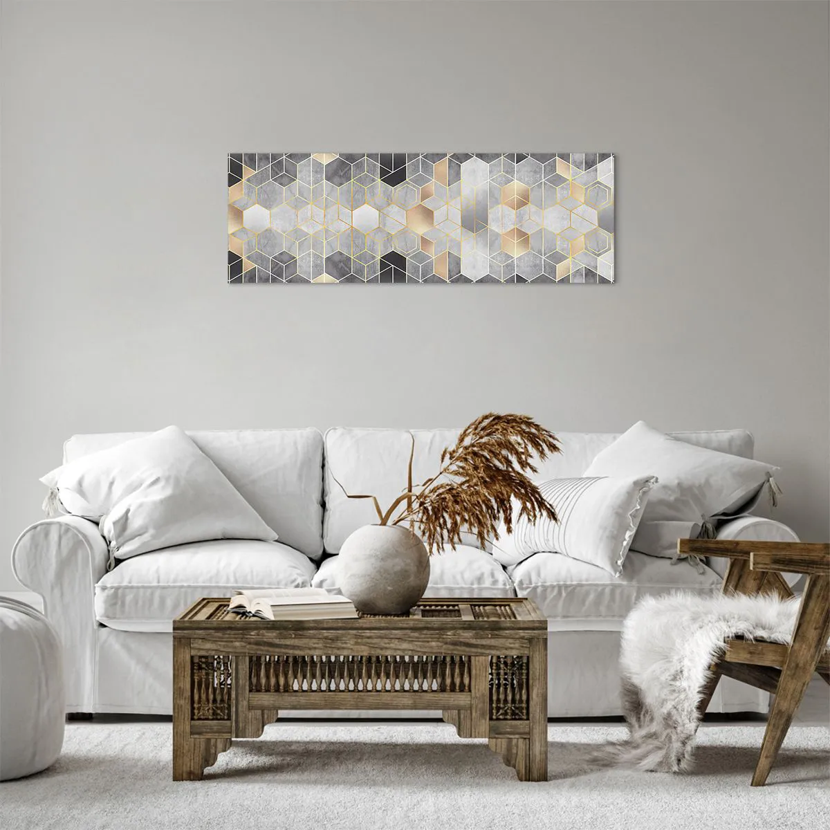 Obraz na płótnie - Diamentowa kompozycja - 90x30 cm