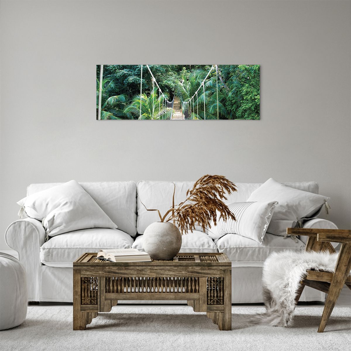 Quadro su tela Paesaggio, Quadro su tela Giungla, Quadro su tela Honduras, Quadro su tela Ponte Sospeso, Quadro su tela Natura