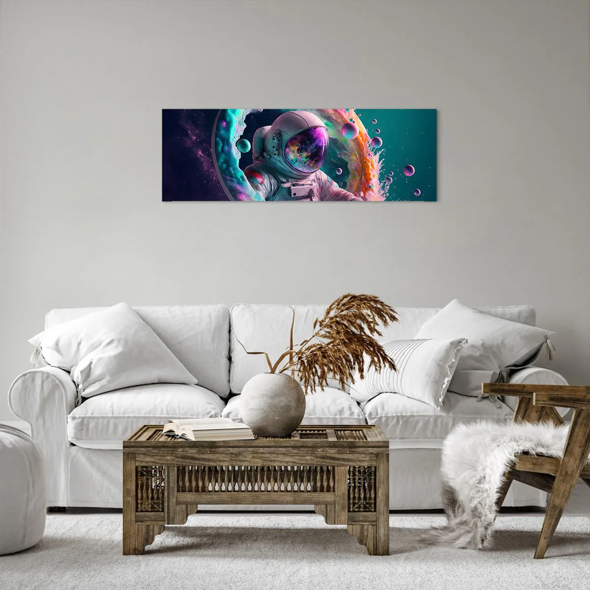 Impression sur toile - Image sur toile - porte des étoiles - 90x30 cm