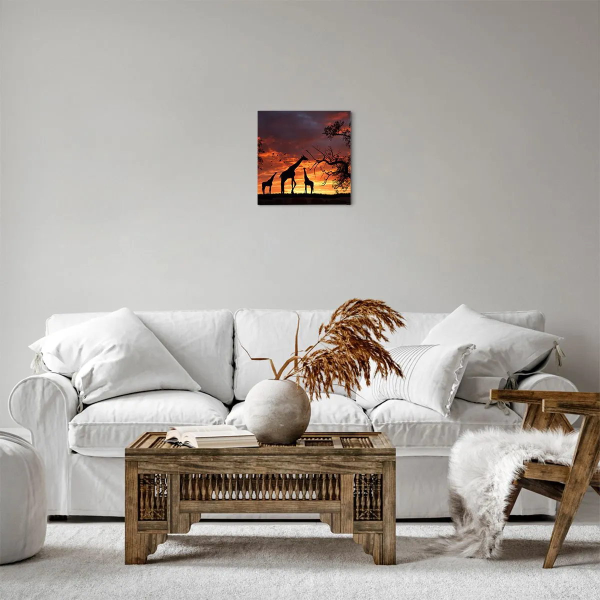 Quadro em tela - Um pequeno jantar com seus entes queridos - 30x30 cm