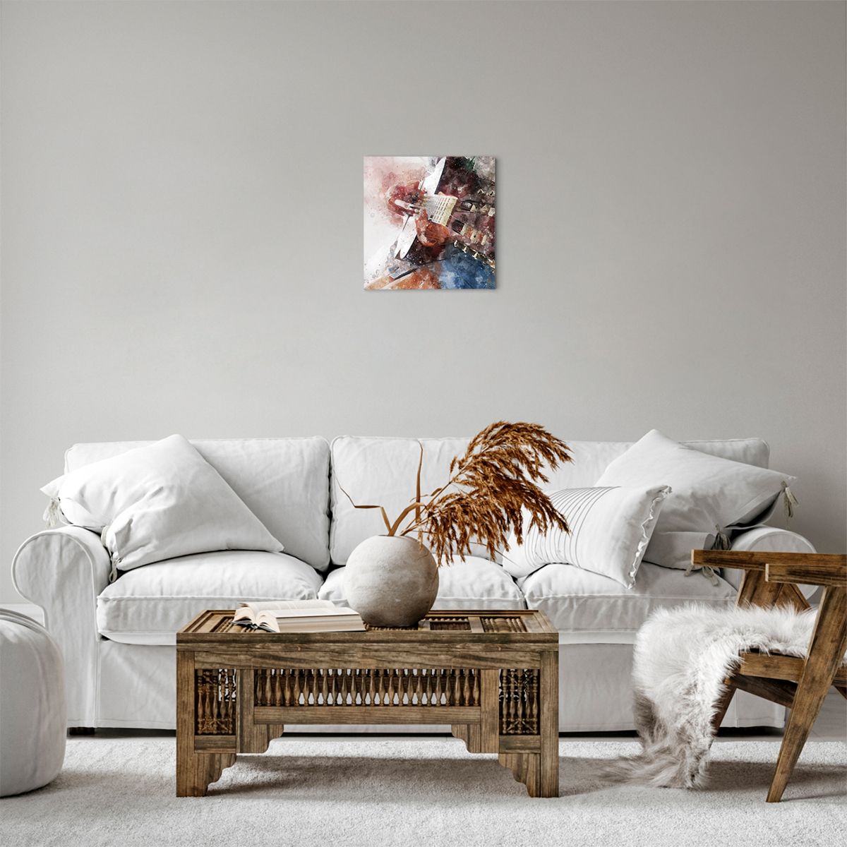 Quadro su tela Astrazione, Quadro su tela Musica, Quadro su tela Chitarra, Quadro su tela Arte, Quadro su tela La Pittura