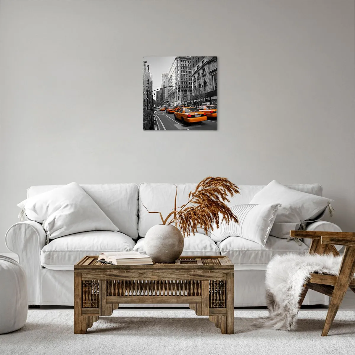 Bild auf Leinwand - Leinwandbild - Sonnen der Großstadt - 40x40 cm