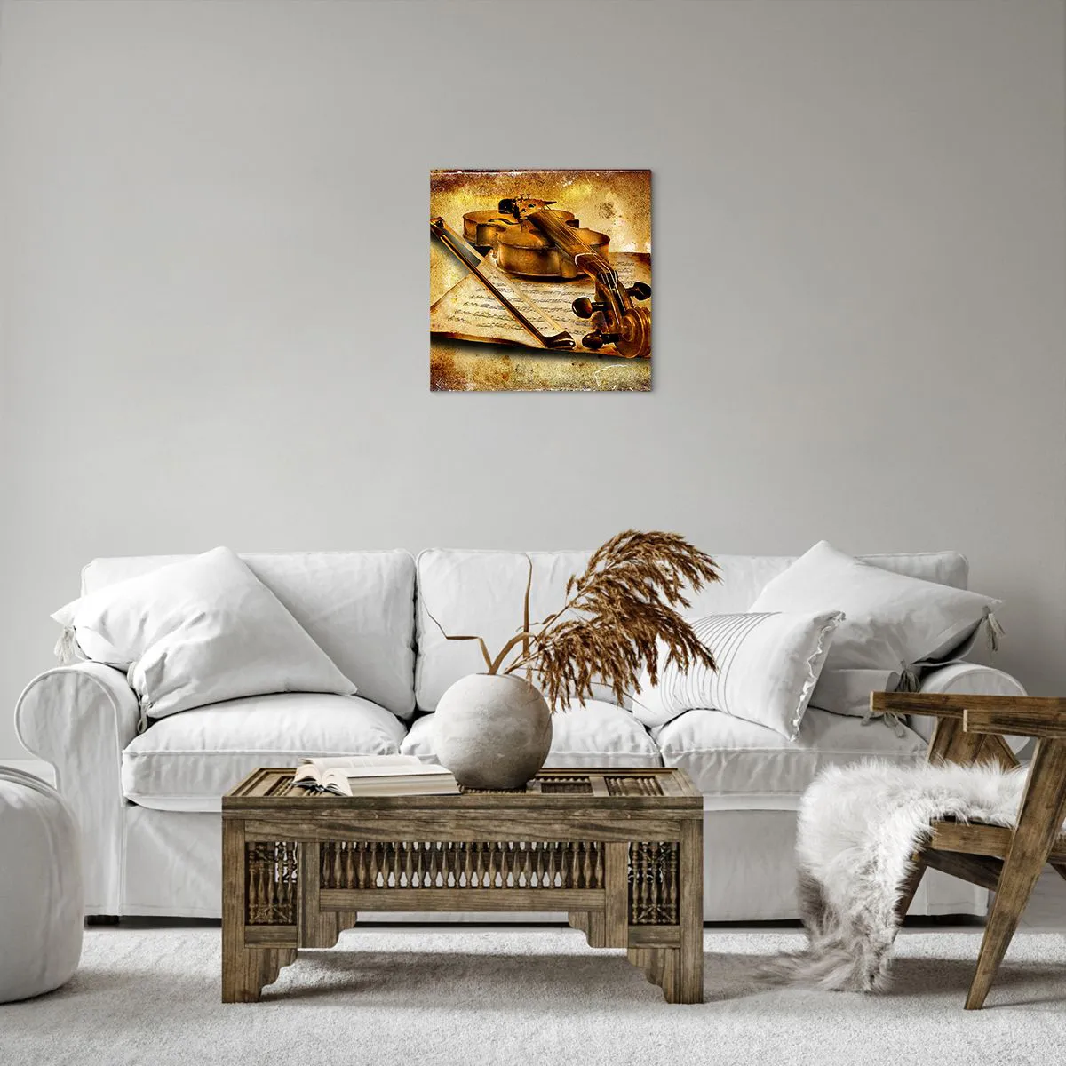 Impression sur toile - Image sur toile - Besoin immédiat d'un virtuose - 40x40 cm