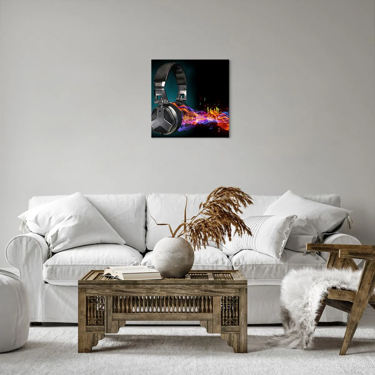 Canvas picture - In the Fire of Music - 40x40 cm