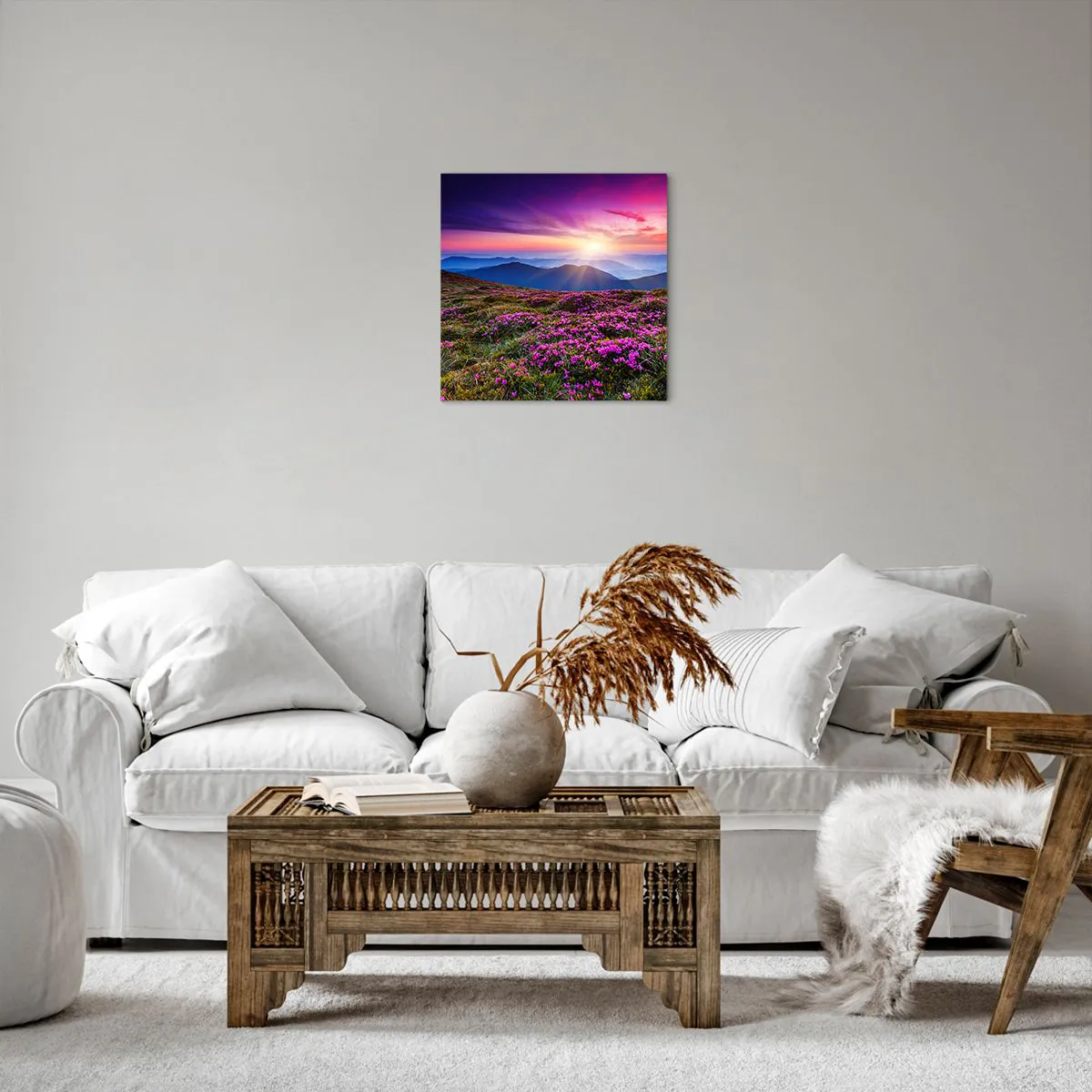 Lærredstryk - Billede på lærred - Urter duftede friske bundter fra niw - 40x40 cm