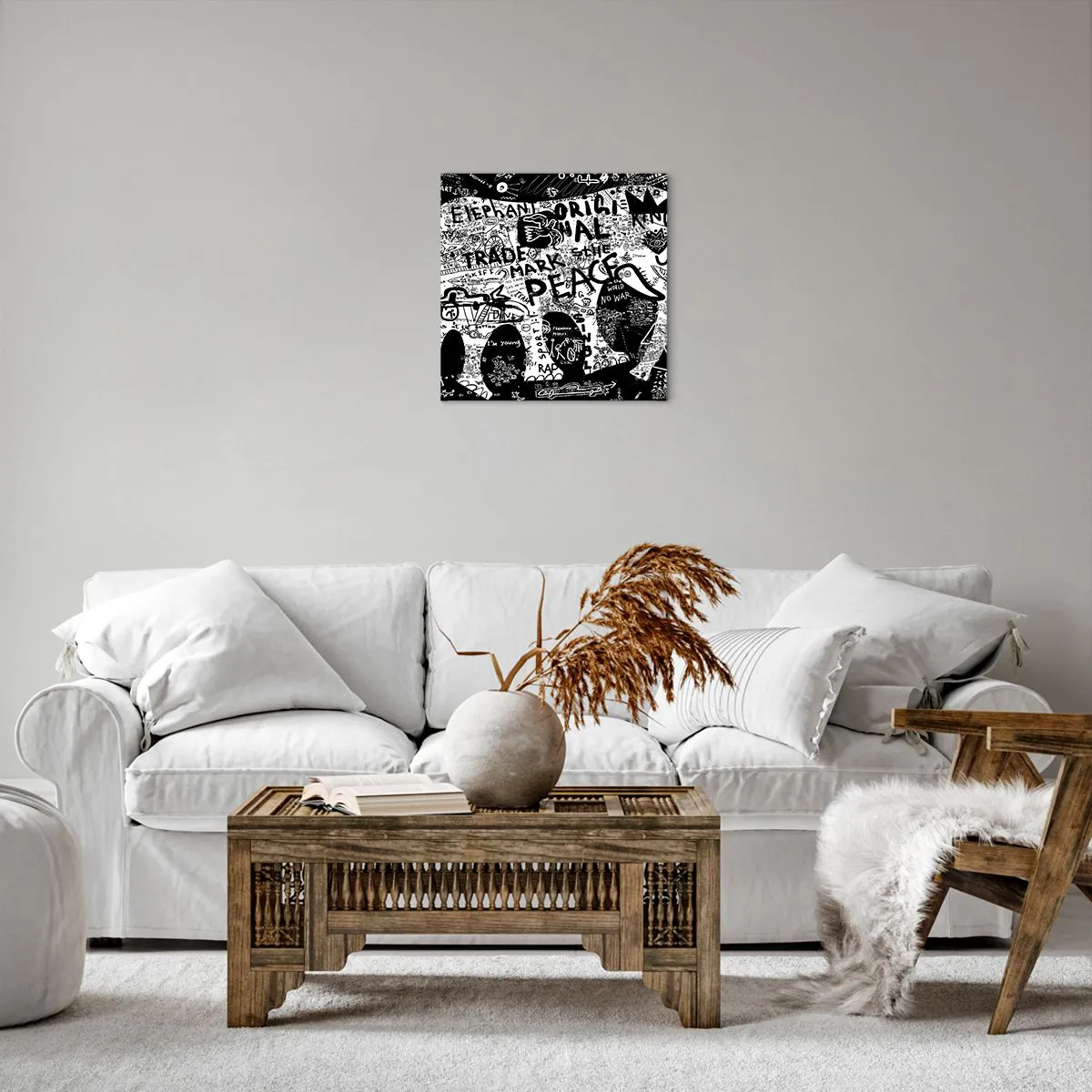 Canvas picture - Rich World of the Street - 40x40 cm