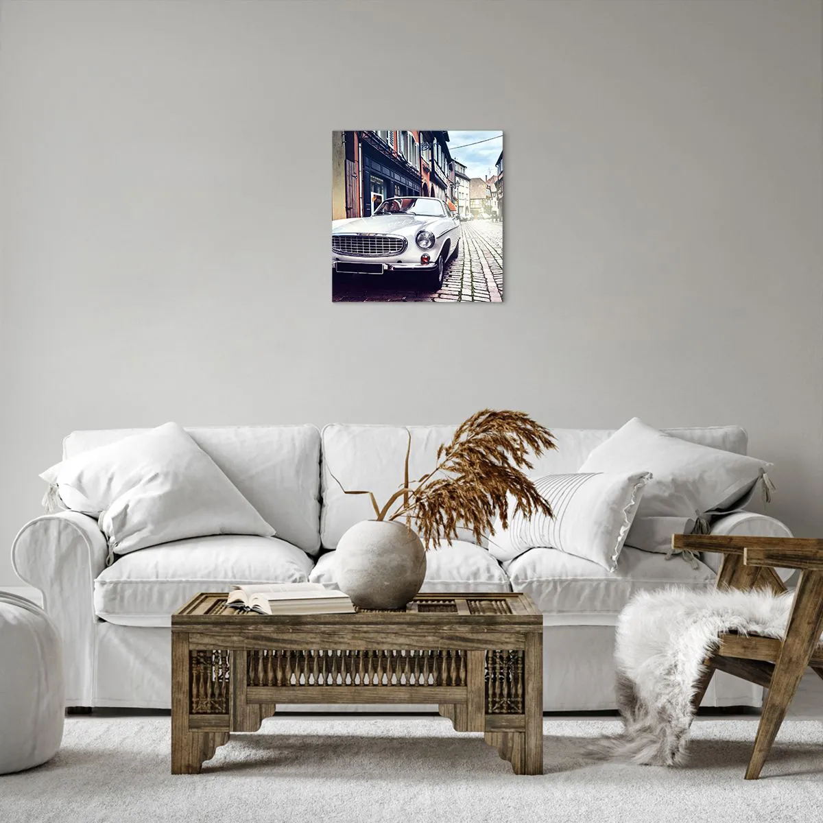 Lærredstryk - Billede på lærred - Fortiden er i dag - 40x40 cm