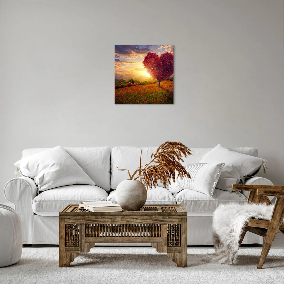 Cuadro sobre lienzo - Impresión de Imagen - Te atrapa el corazón - 40x40 cm