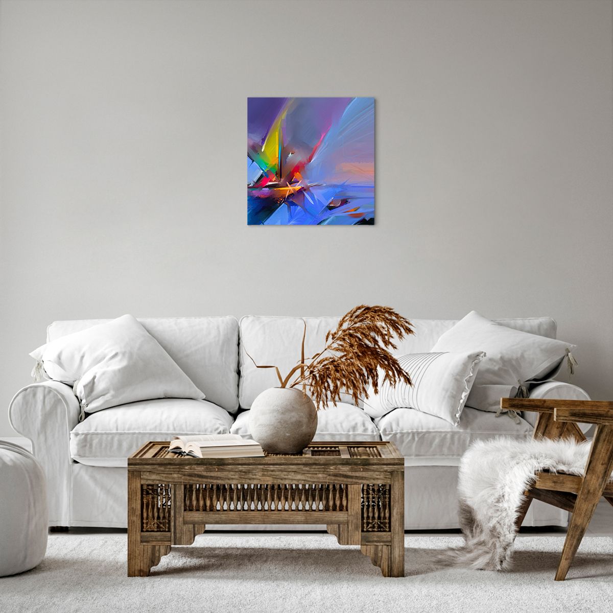 Bild auf Leinwand Abstraktion, Bild auf Leinwand Kunst, Bild auf Leinwand Segelboot, Bild auf Leinwand Moderne Kunst, Bild auf Leinwand Malerei