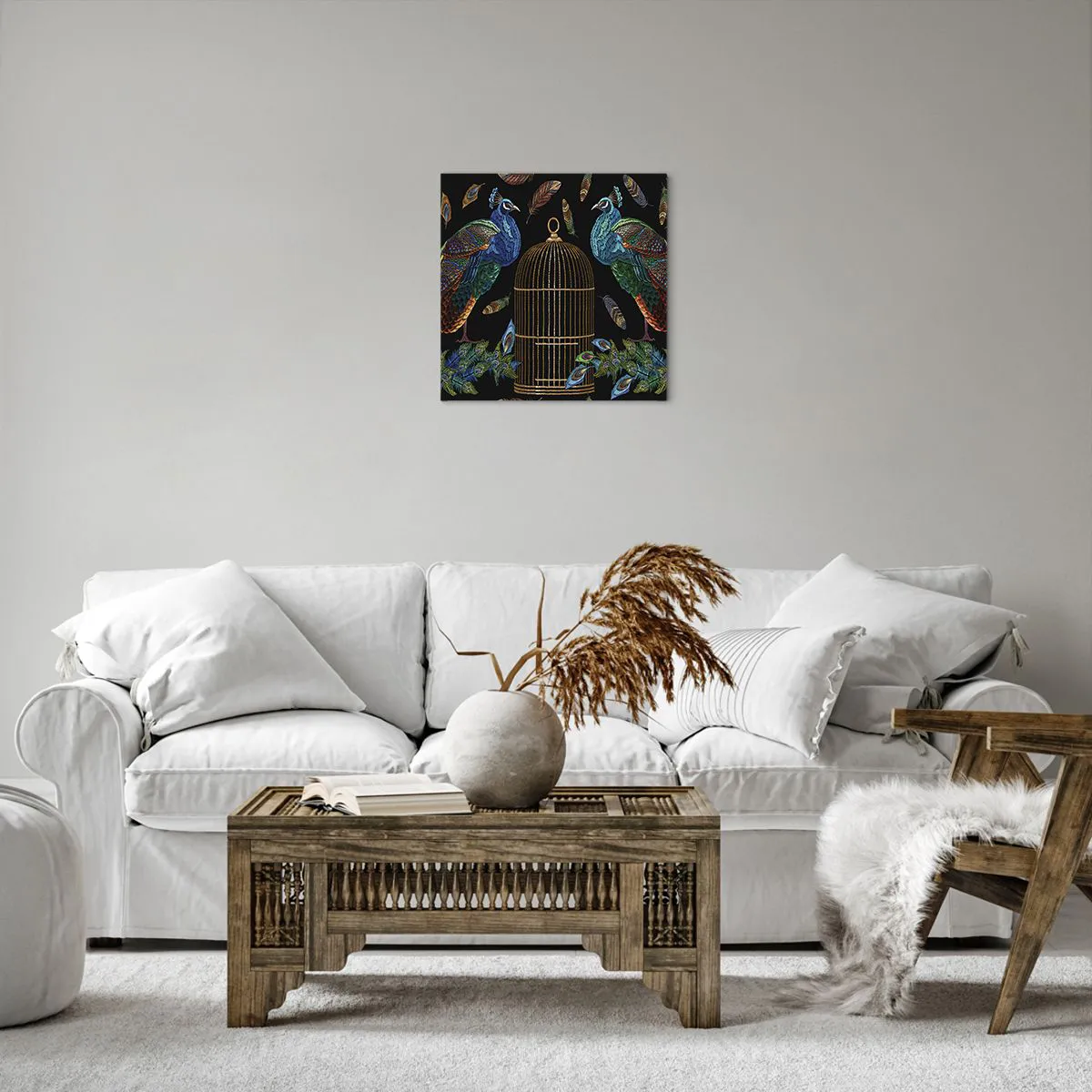 Impression sur toile - Image sur toile - En robes royales - 40x40 cm