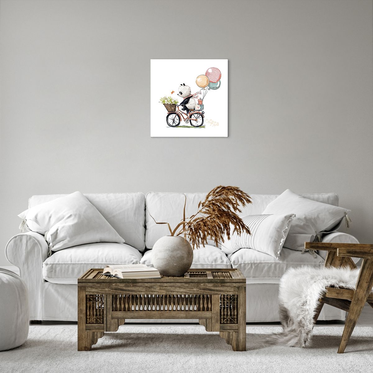 Bild auf Leinwand Für Kinder, Bild auf Leinwand Panda Auf Einem Fahrrad, Bild auf Leinwand Abstraktion, Bild auf Leinwand Bunte Luftballons, Bild auf Leinwand Geschichte