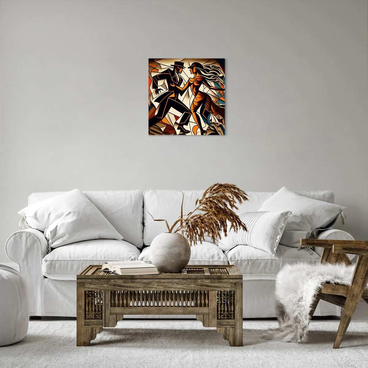 Obraz na płótnie - Taniec pasji i namiętności - 40x40 cm