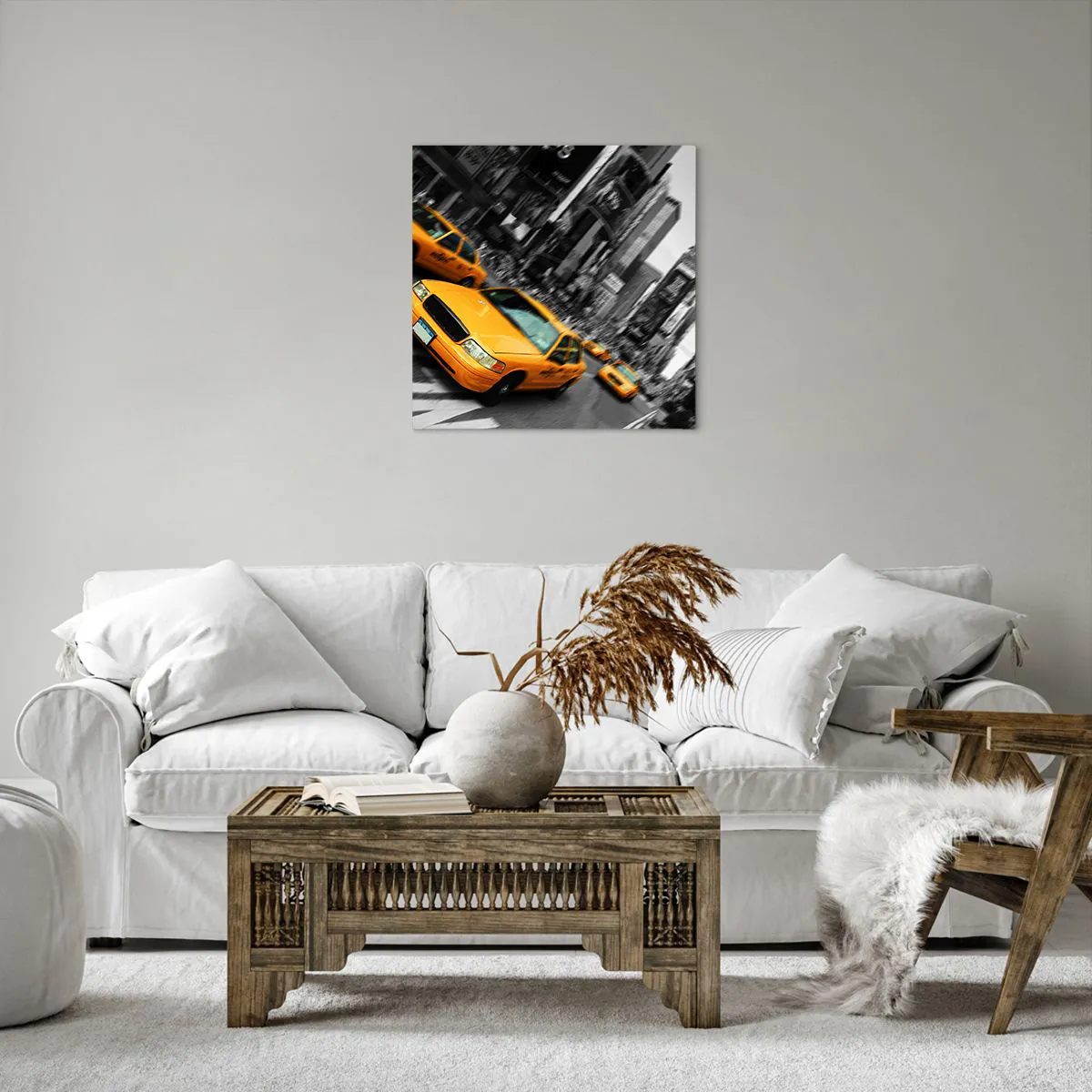 Obraz na płótnie - Nowojorskie krople słońca - 50x50 cm