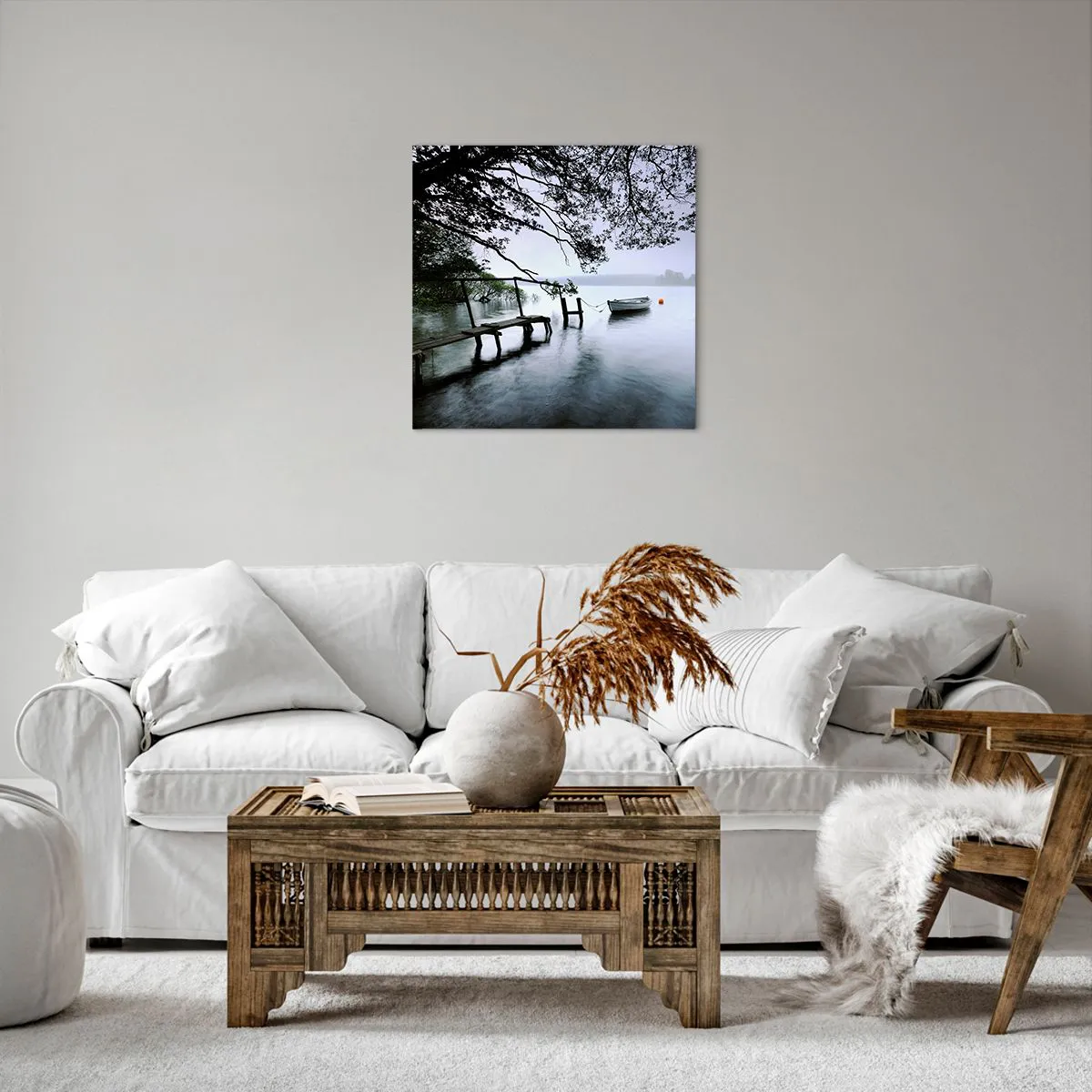 Schilderen op canvas - Je bent al aan het rusten - 50x50 cm