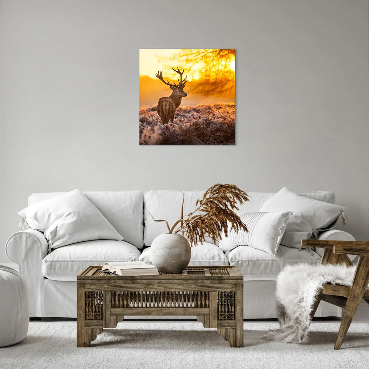 Obraz na płótnie - Król jesiennego lasu - 50x50 cm