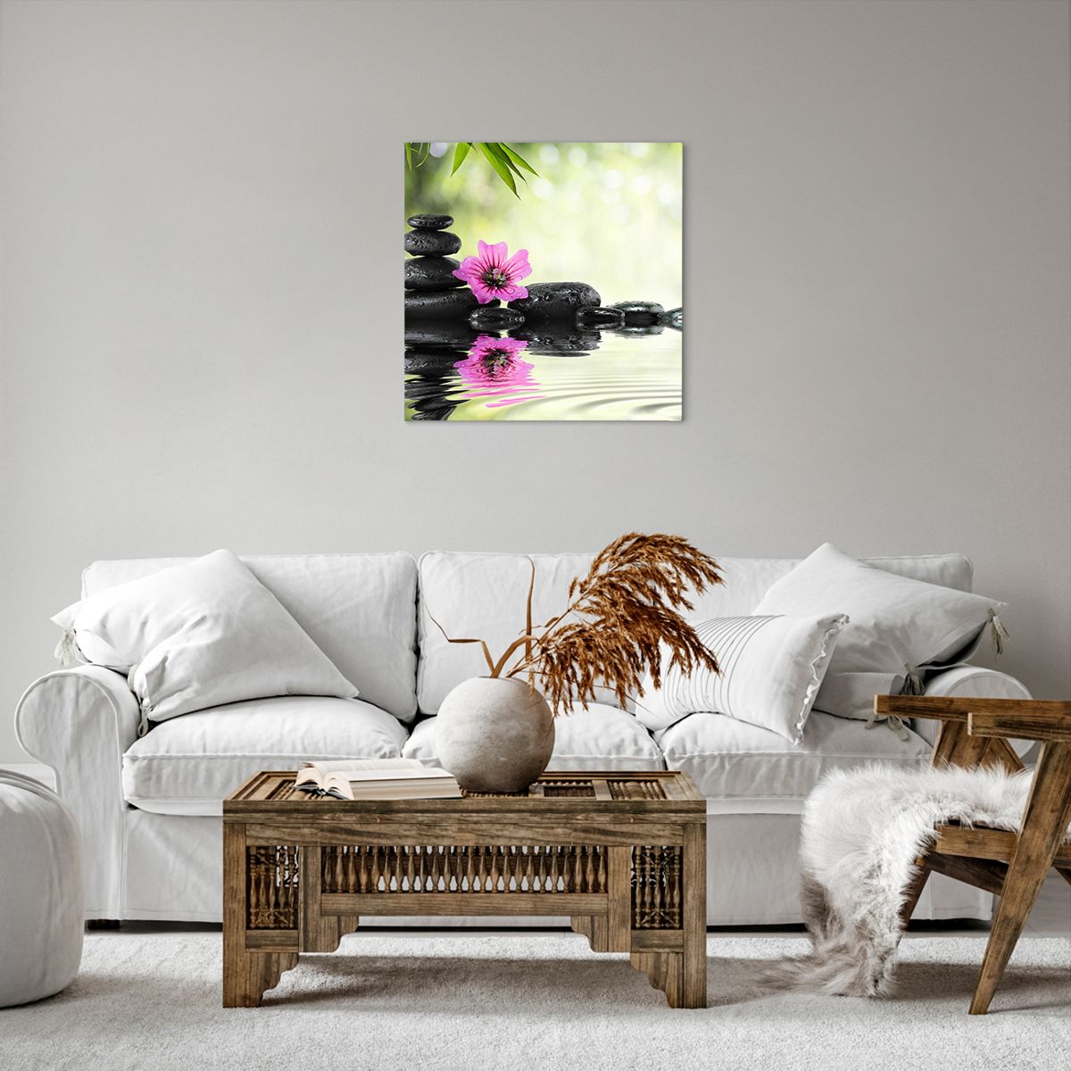 Bild auf Leinwand Blume, Bild auf Leinwand Kultur, Bild auf Leinwand Bambus, Bild auf Leinwand Asien, Bild auf Leinwand Spa