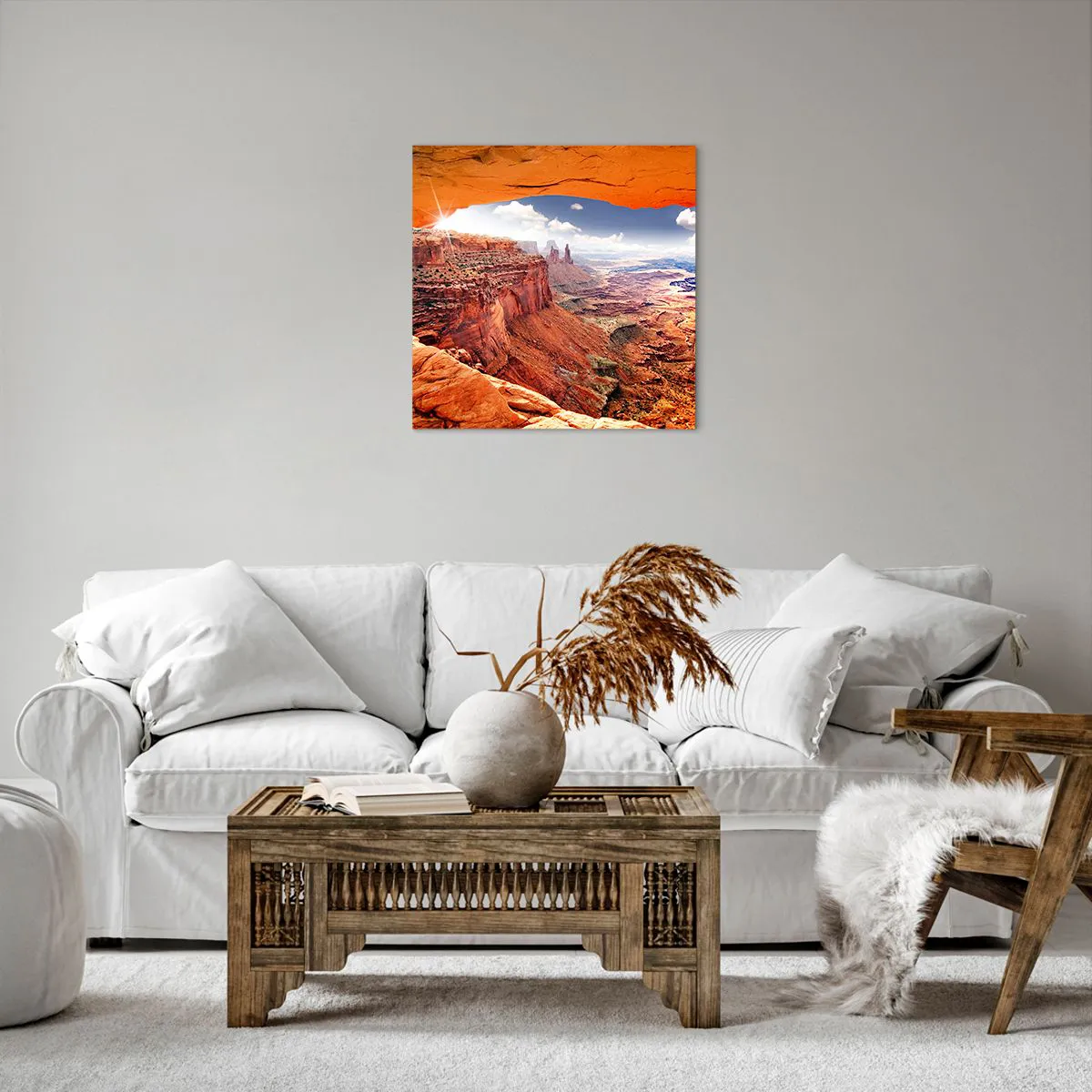 Canvastavla - Bild på duk - Skapat av naturen - 50x50 cm