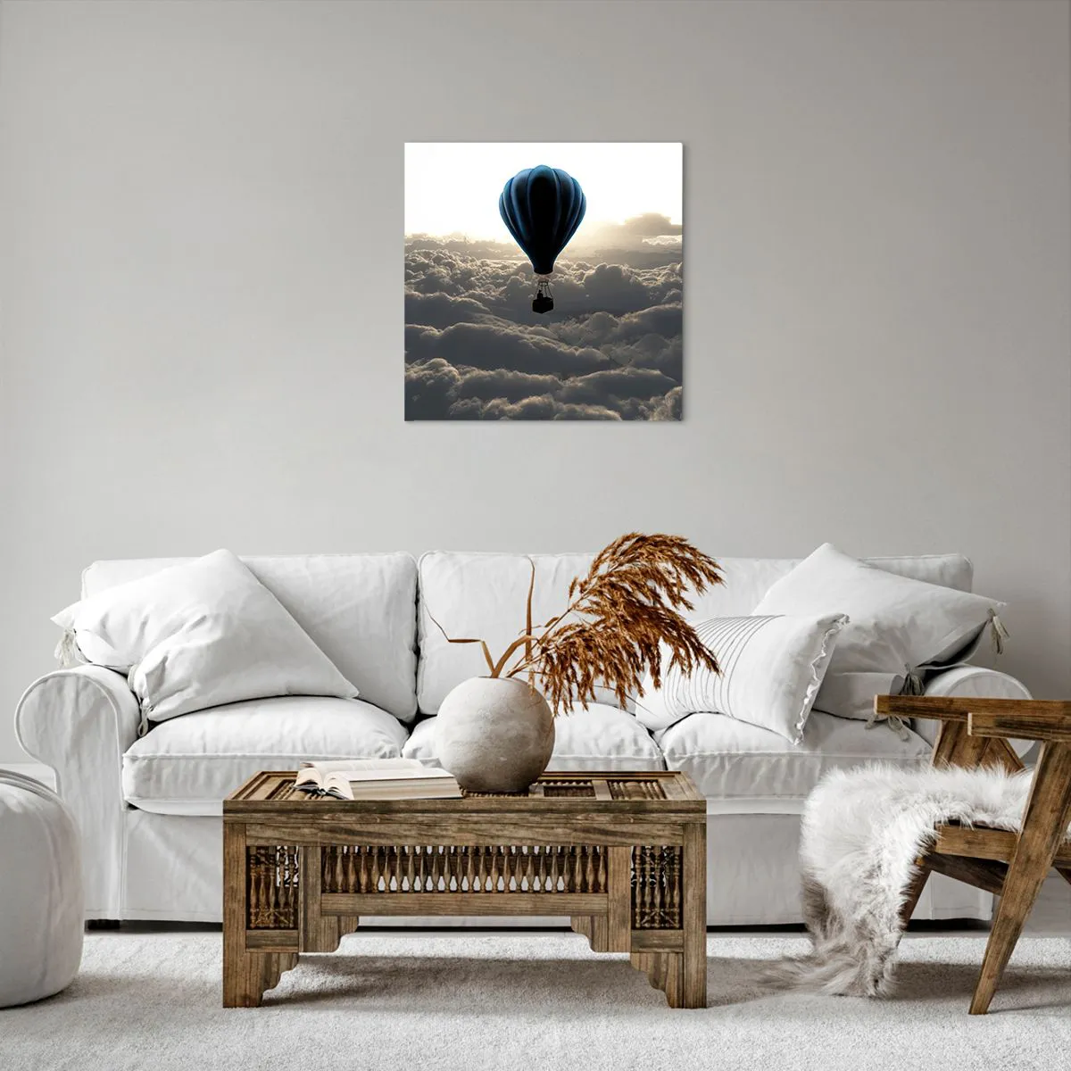 Quadro su tela - Stampe su Tela - Viaggiatore sopra le nuvole - 50x50 cm