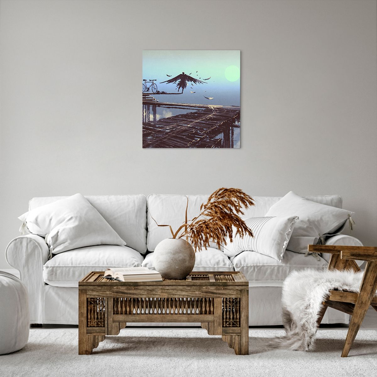 Impression sur toile Abstraction, Impression sur toile Icare, Impression sur toile Vélo, Impression sur toile Art, Impression sur toile Graphique