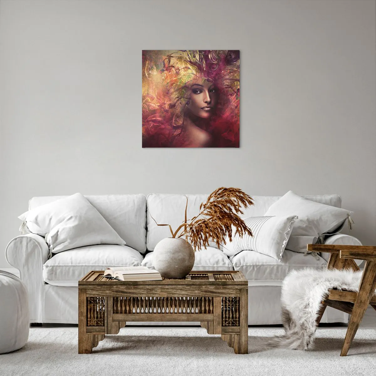 Obraz na płótnie - Tu jestem! - 50x50 cm