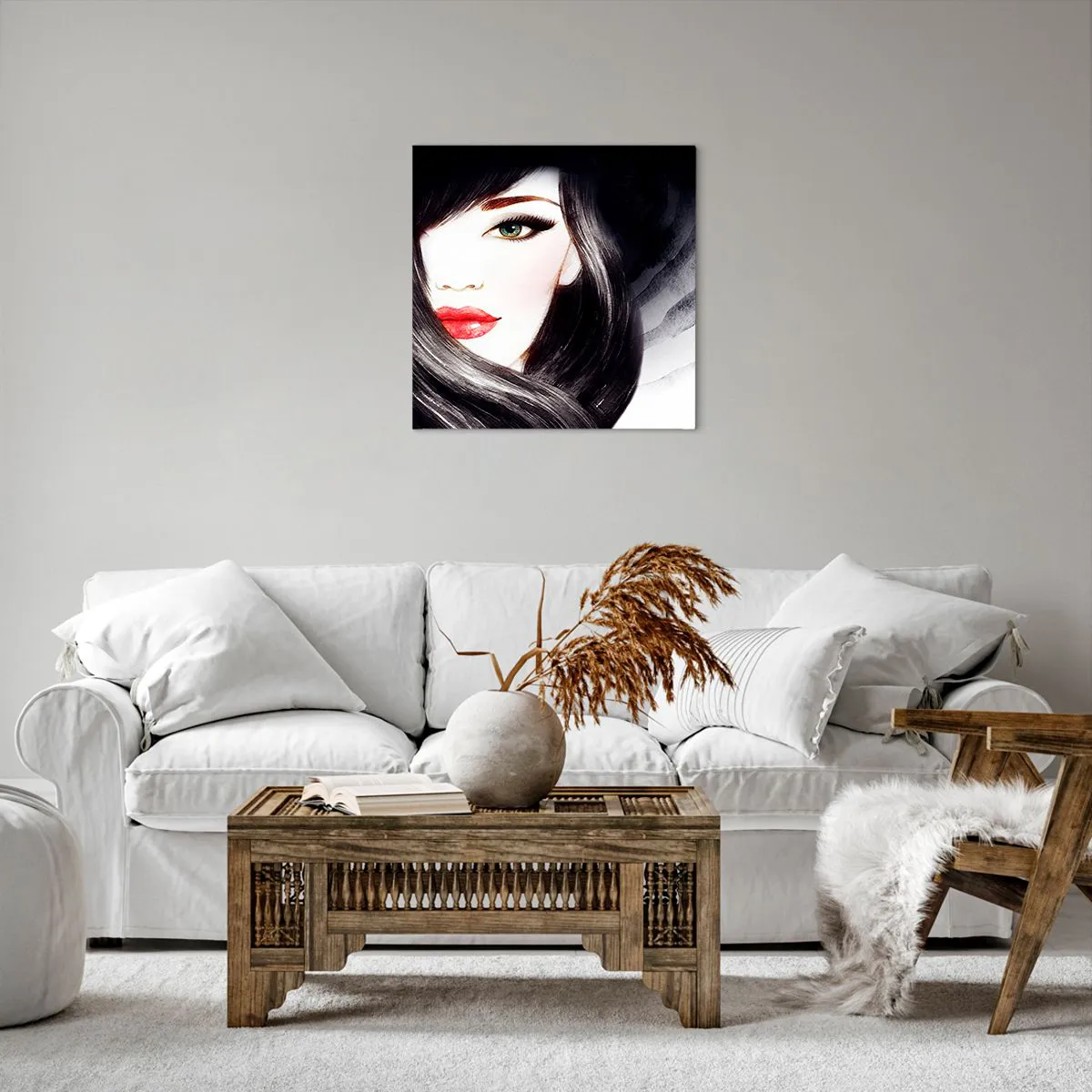 Vászonkép - Zafír tekintet - 50x50 cm