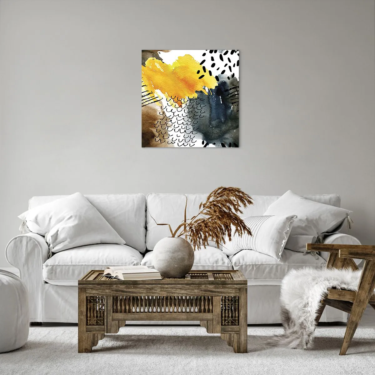 Canvas picture - Meeting of Elements - 50x50 cm