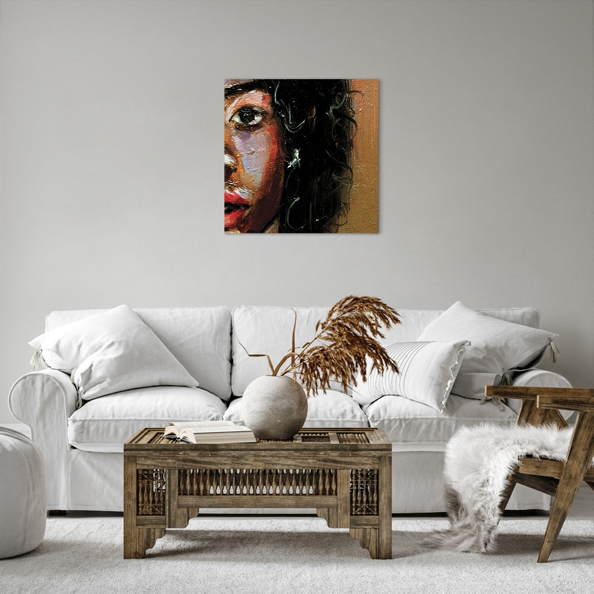 Cuadro sobre lienzo Retrato De Una Mujer, Cuadro sobre lienzo Mujer, Cuadro sobre lienzo Afroamericano, Cuadro sobre lienzo Arte, Cuadro sobre lienzo Cuadro