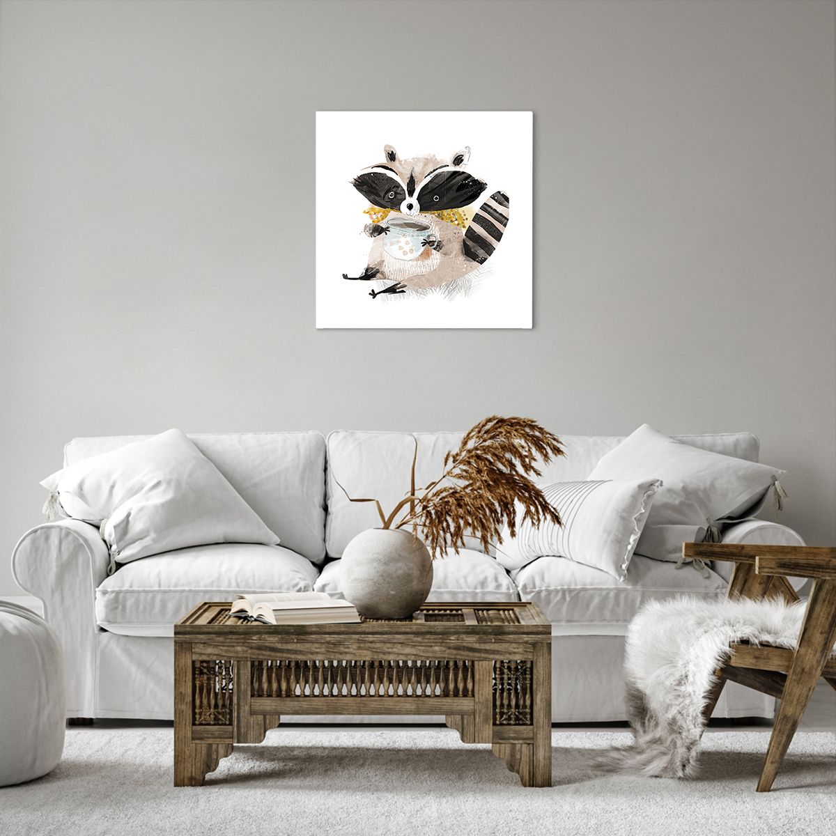 Canvas picture For Children, Canvas picture Raccoon, Canvas picture Graphics, Canvas picture Abstraction, Canvas picture Story
