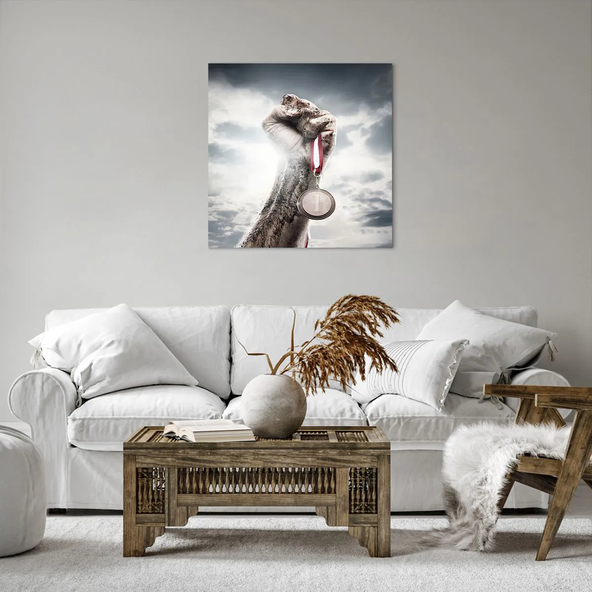 Impression sur toile - Image sur toile - Per aspera ad astra - 60x60 cm