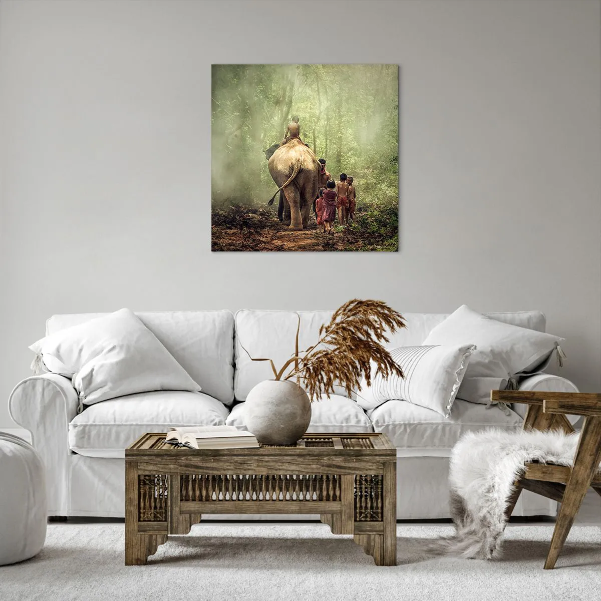 Bild auf Leinwand - Leinwandbild - Neues Dschungelbuch - 60x60 cm