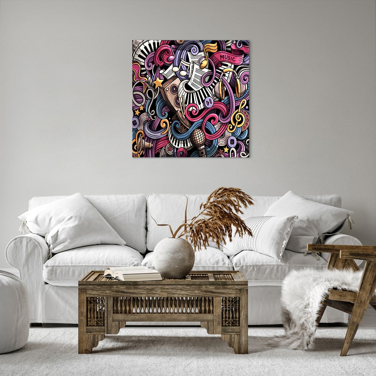 Quadro su tela Musica, Quadro su tela Murale, Quadro su tela Graffiti, Quadro su tela Astrazione, Quadro su tela Arte