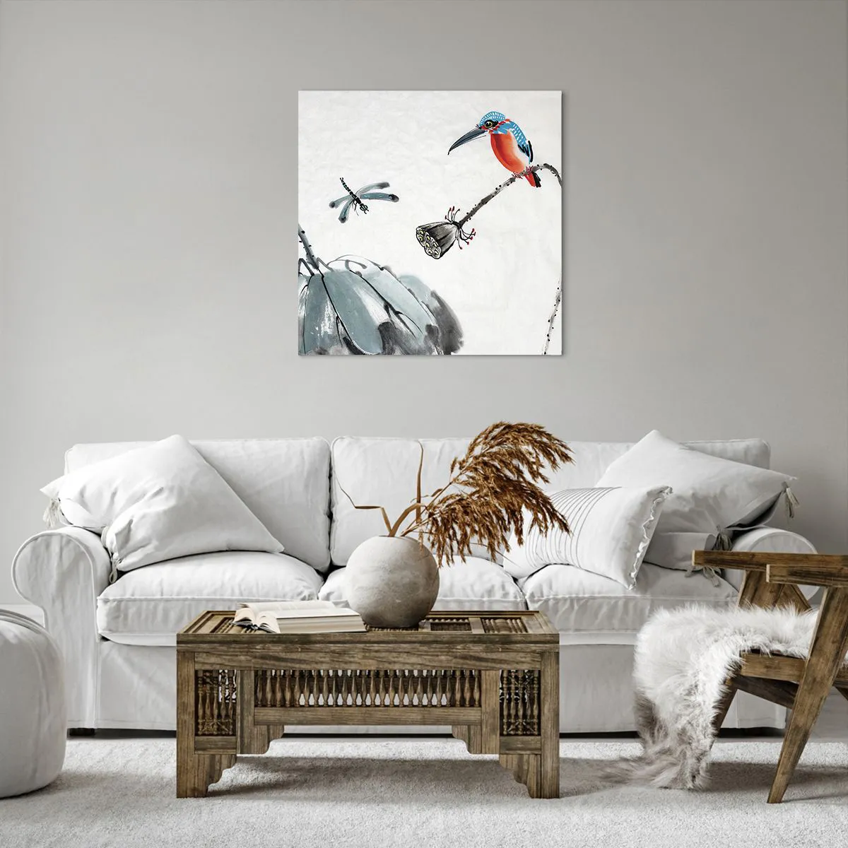 Schilderen op canvas - Het leven van de weide - 60x60 cm