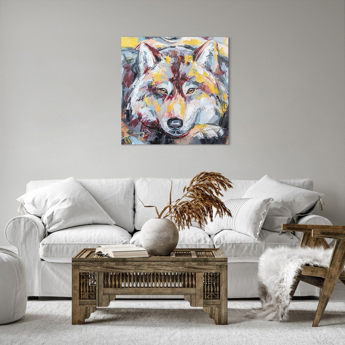Cuadro sobre lienzo Abstracción, Cuadro sobre lienzo Lobo, Cuadro sobre lienzo Cuadro, Cuadro sobre lienzo Animales, Cuadro sobre lienzo Arte