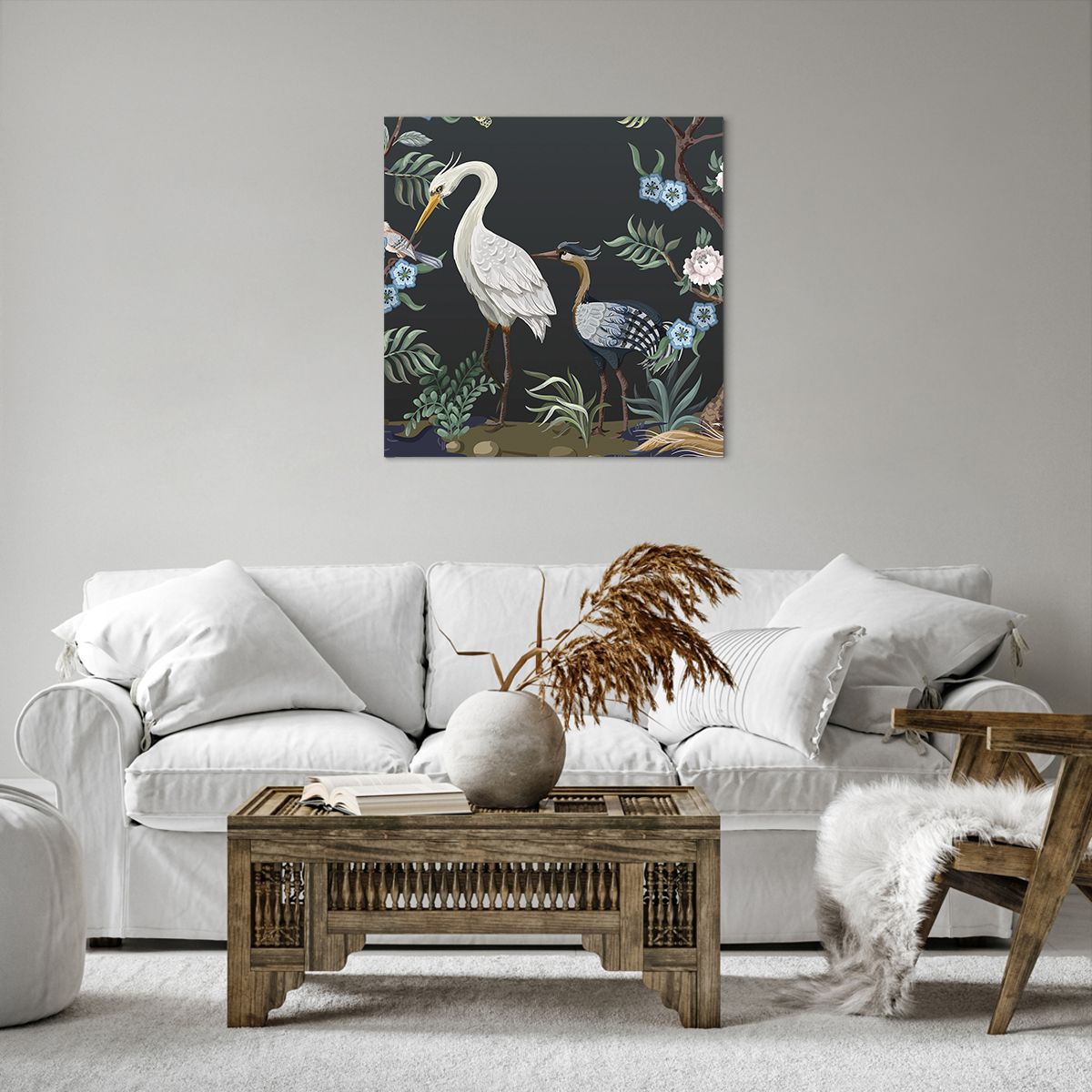Cuadro sobre lienzo Animales, Cuadro sobre lienzo Flores, Cuadro sobre lienzo Pájaro, Cuadro sobre lienzo Asia, Cuadro sobre lienzo Arte