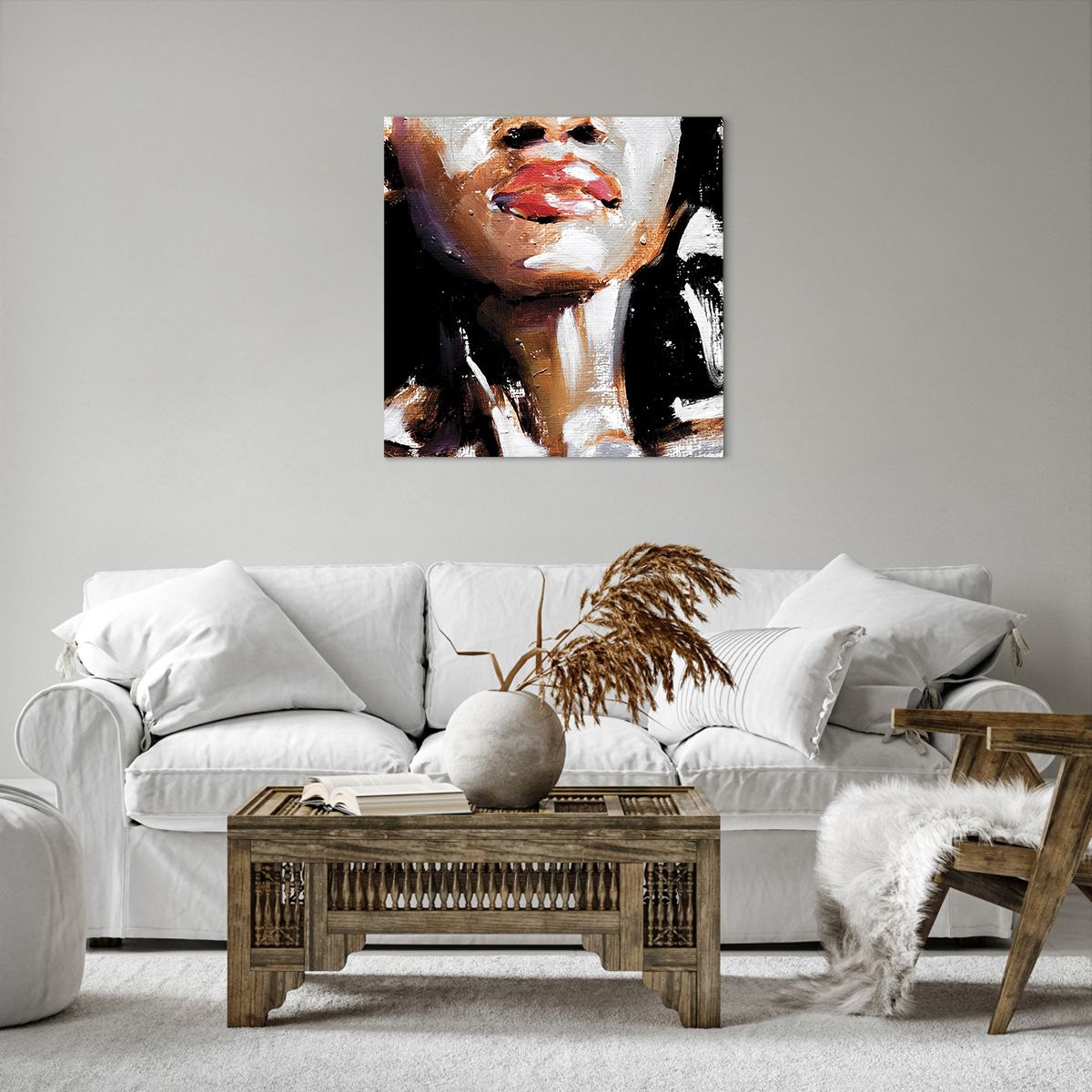 Quadro su tela Ritratto Di Una Donna, Quadro su tela Donna, Quadro su tela Afroamericano, Quadro su tela Arte, Quadro su tela La Pittura