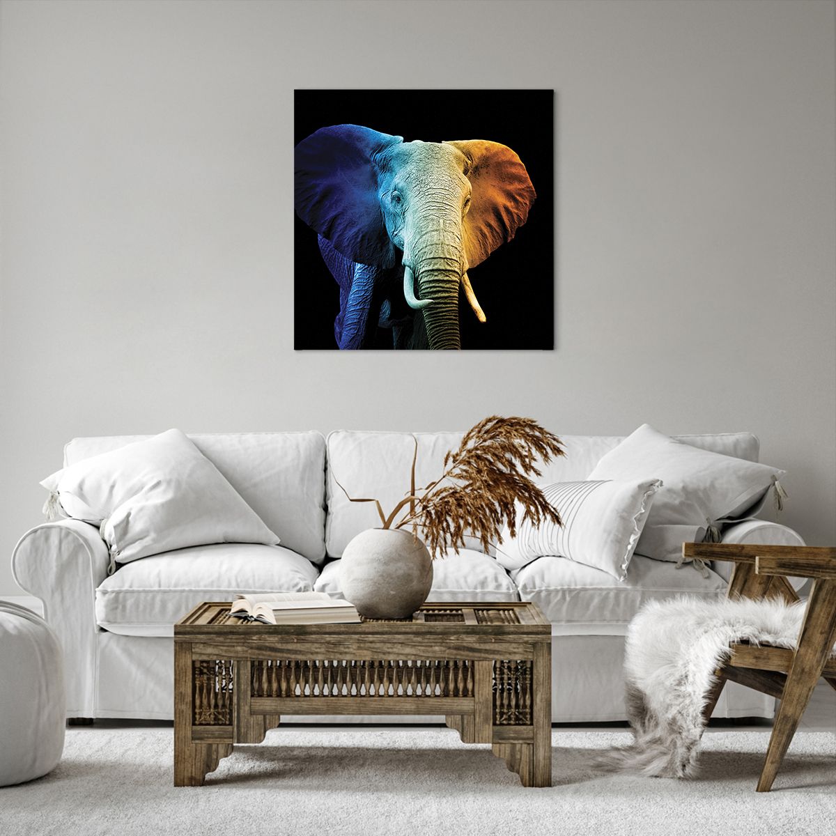 Cuadro sobre lienzo Abstracción, Cuadro sobre lienzo Elefante, Cuadro sobre lienzo Animales, Cuadro sobre lienzo África, Cuadro sobre lienzo Safari