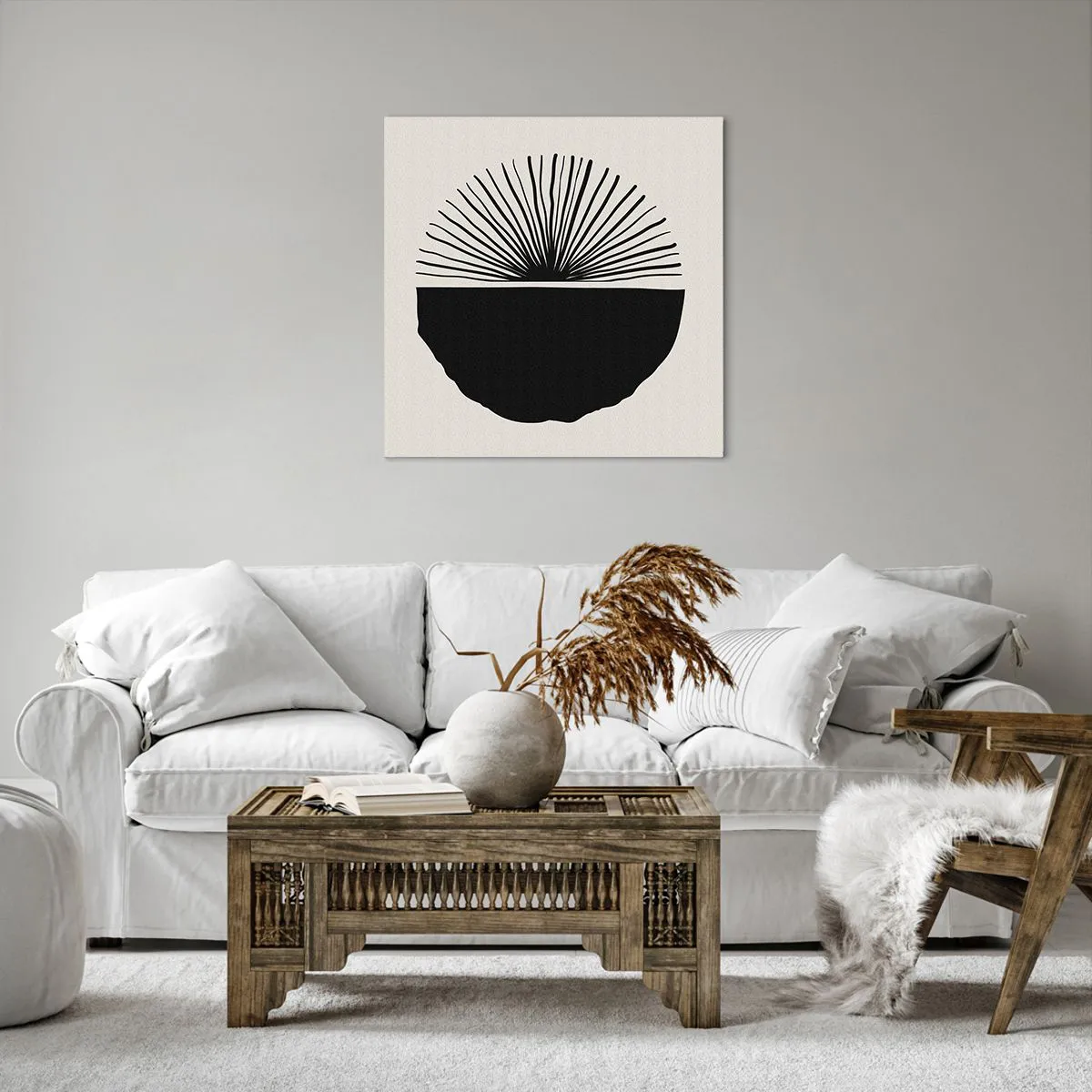 Lærredstryk - Billede på lærred - En vifte af muligheder - 60x60 cm