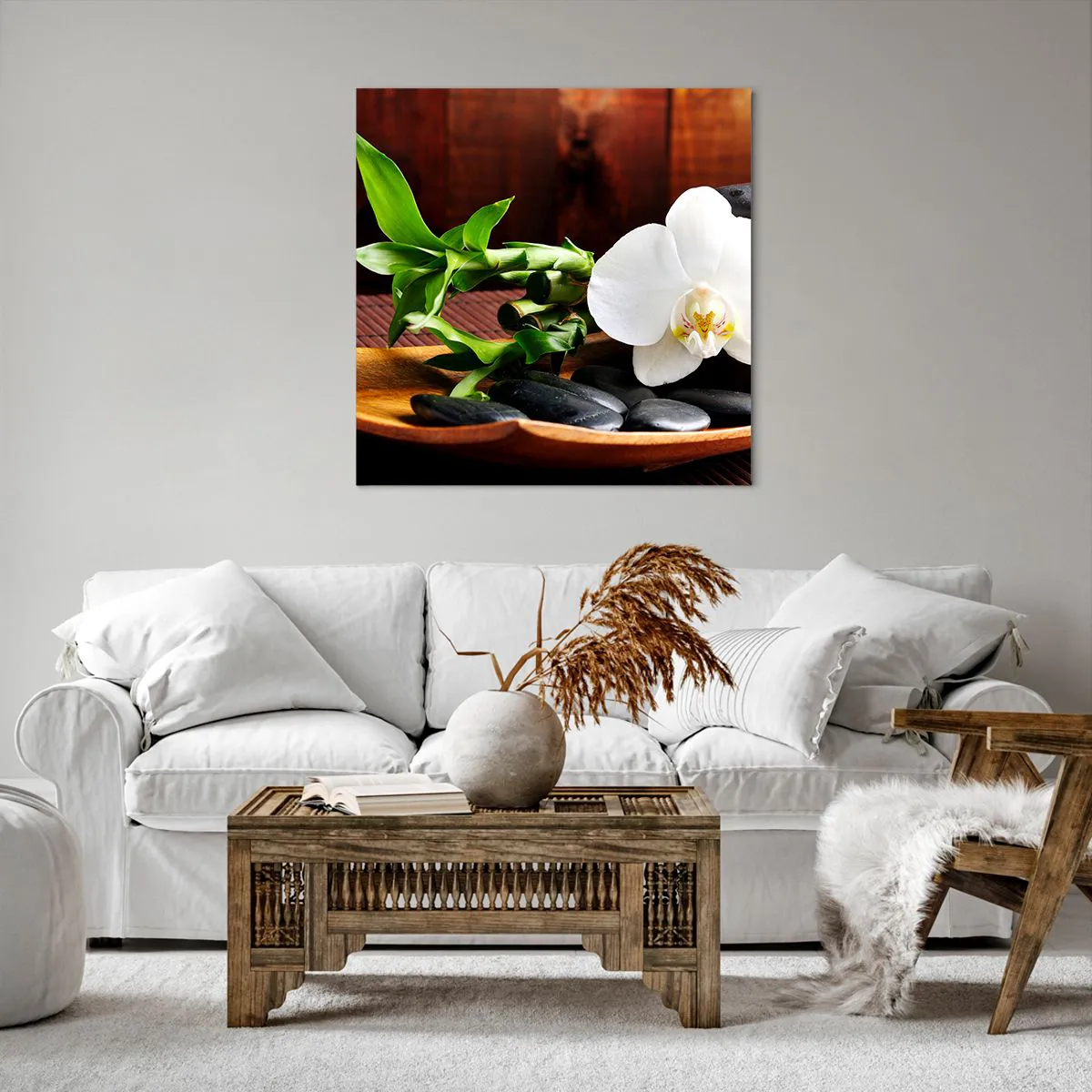 Vászonkép - Engedd át magad a természet érintésének - 70x70 cm