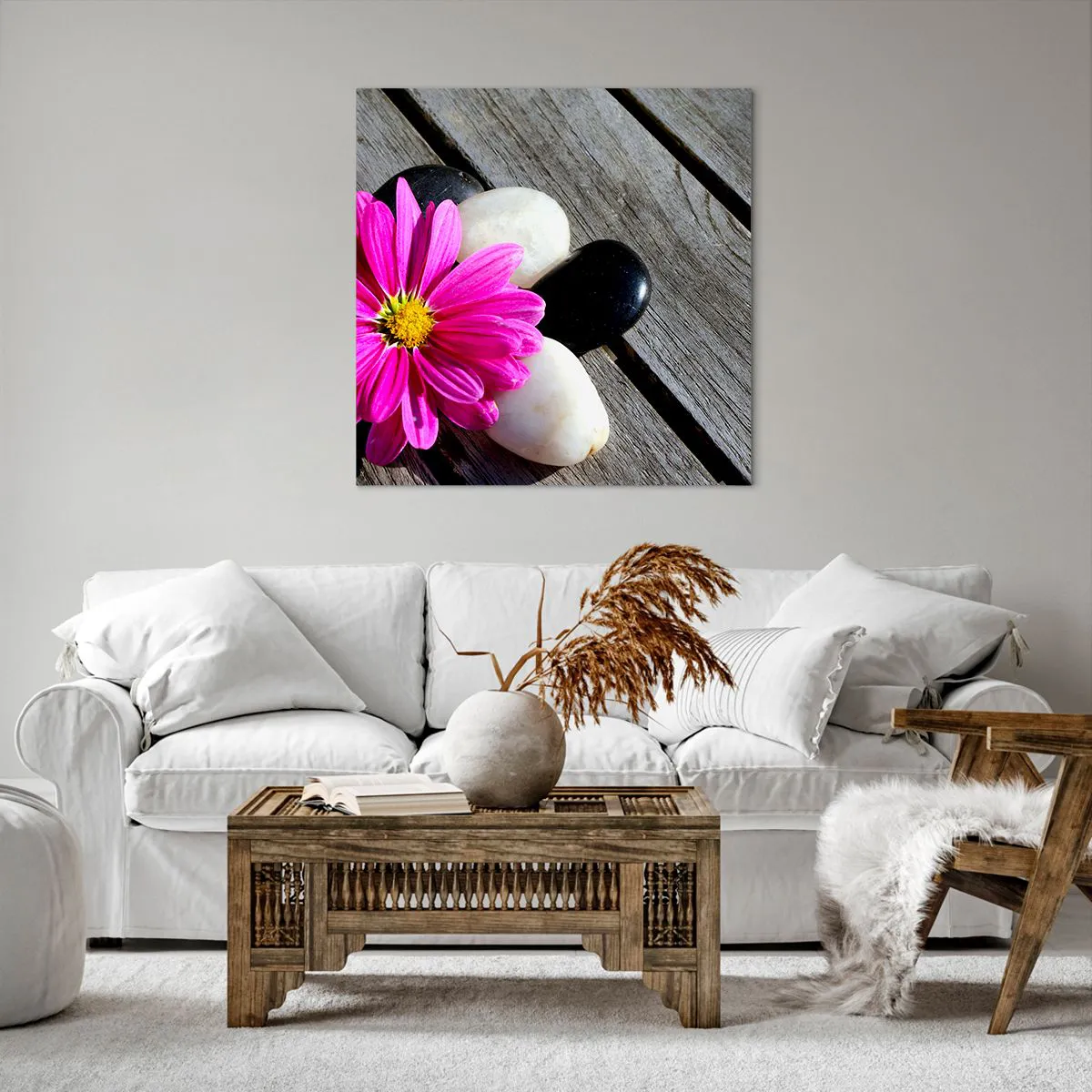 Canvas picture - Rest on a Pier - 70x70 cm