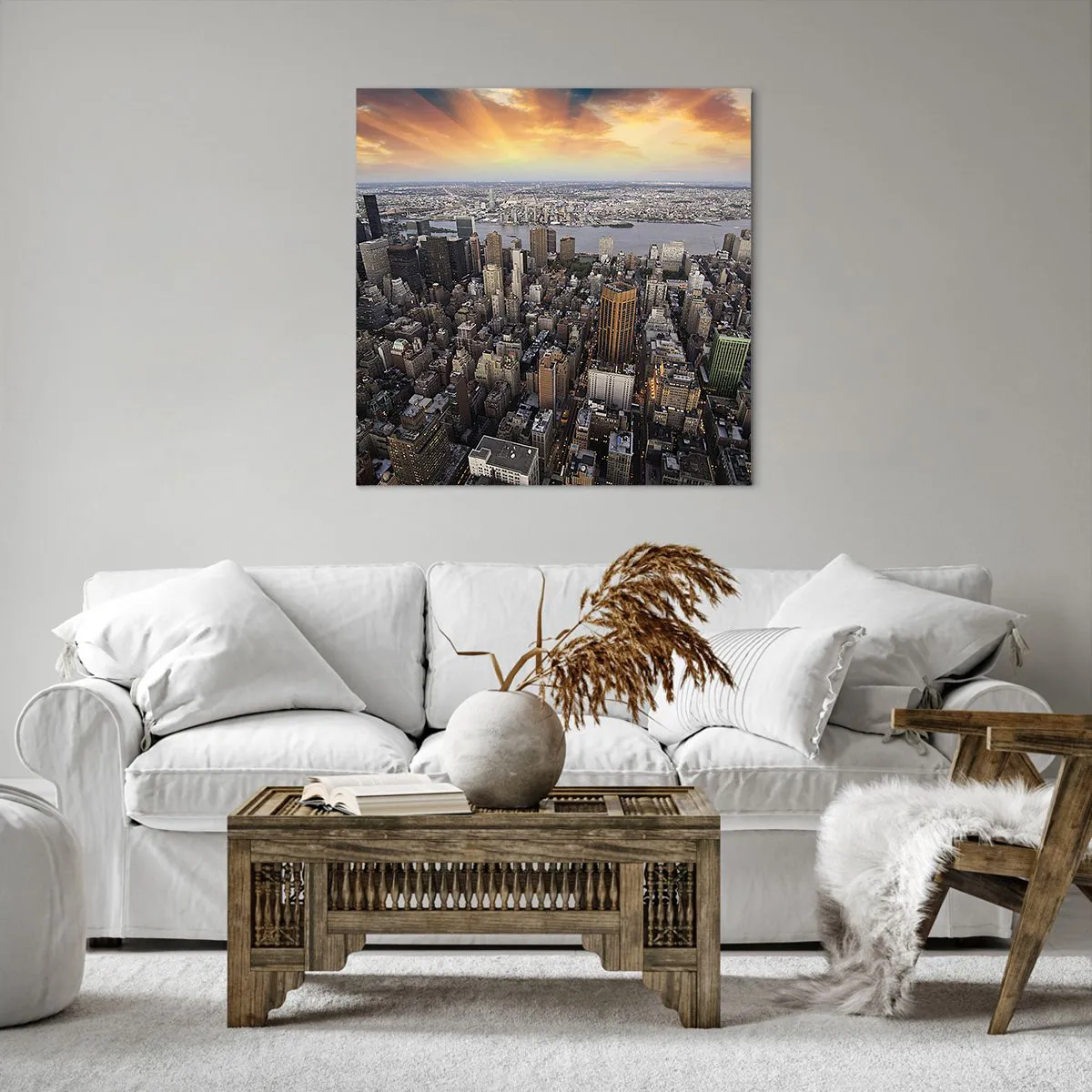 Quadro su tela - Stampe su Tela - Il cuore pulsante dei nostri tempi - 70x70 cm