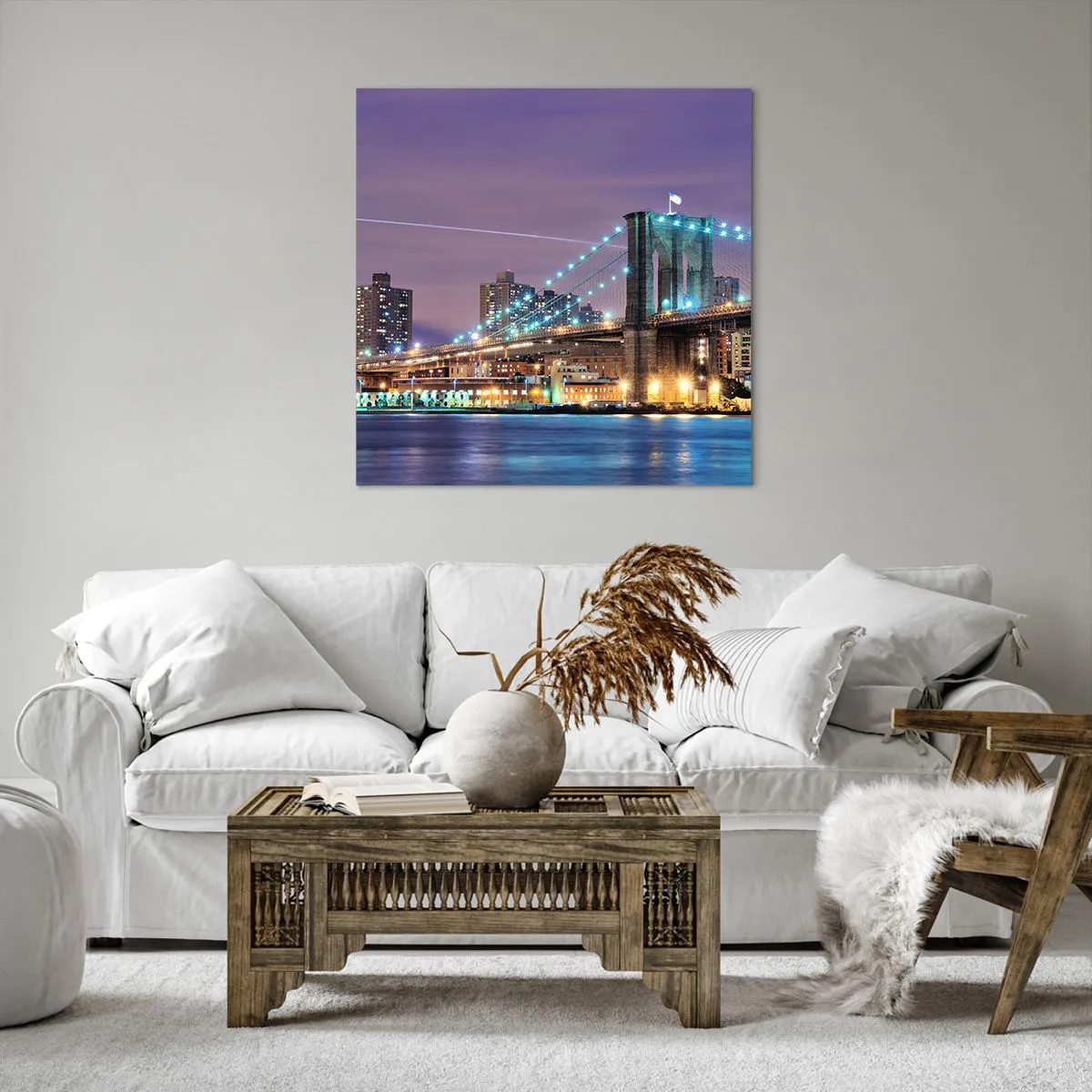 Obraz na płótnie - Od wielu lat Brookliński Most - 70x70 cm