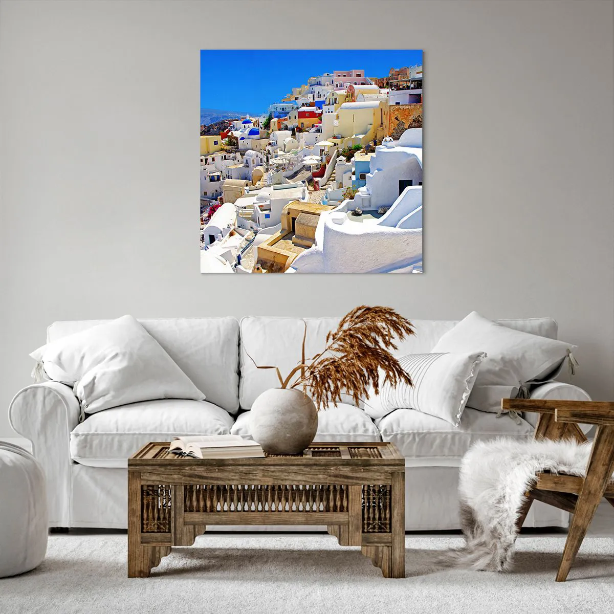 Obraz na płótnie - Marzenie o greckim lecie - 70x70 cm