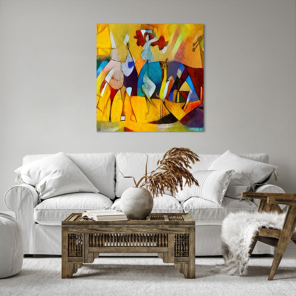 Cuadro sobre lienzo Animales, Cuadro sobre lienzo África, Cuadro sobre lienzo Cubismo, Cuadro sobre lienzo Arte, Cuadro sobre lienzo Impresionismo