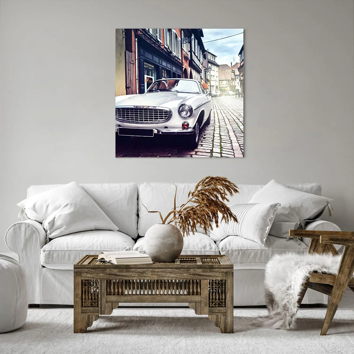 Lærredstryk - Billede på lærred - Fortiden er i dag - 70x70 cm