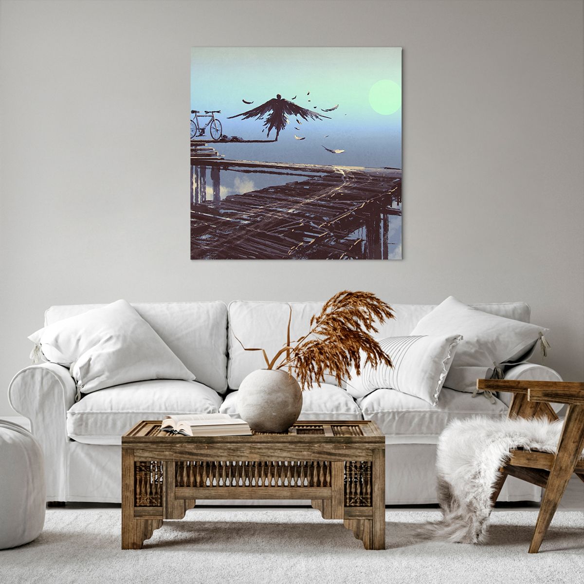 Impression sur toile Abstraction, Impression sur toile Icare, Impression sur toile Vélo, Impression sur toile Art, Impression sur toile Graphique
