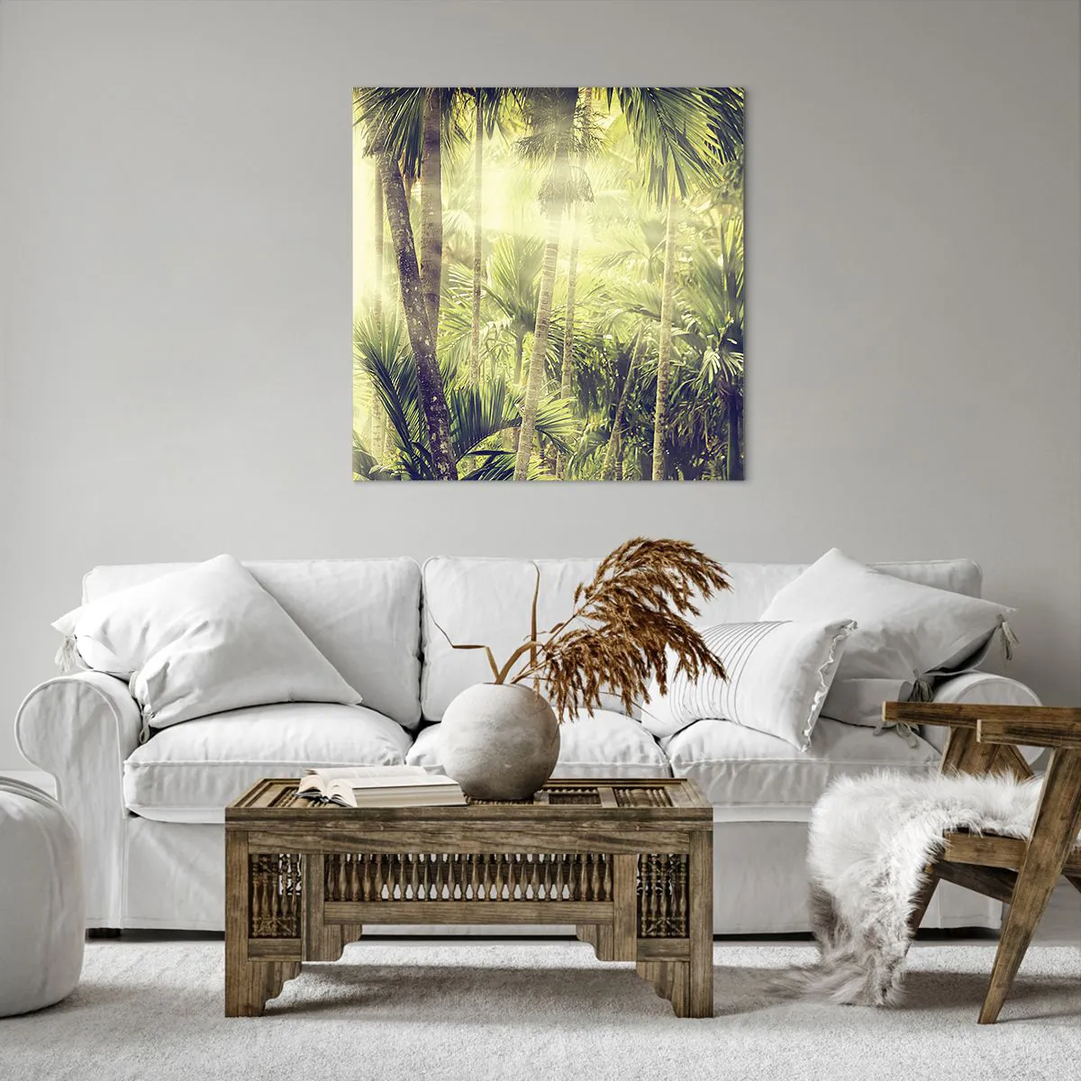 Bild auf Leinwand - Leinwandbild - In grüner Hitze - 70x70 cm