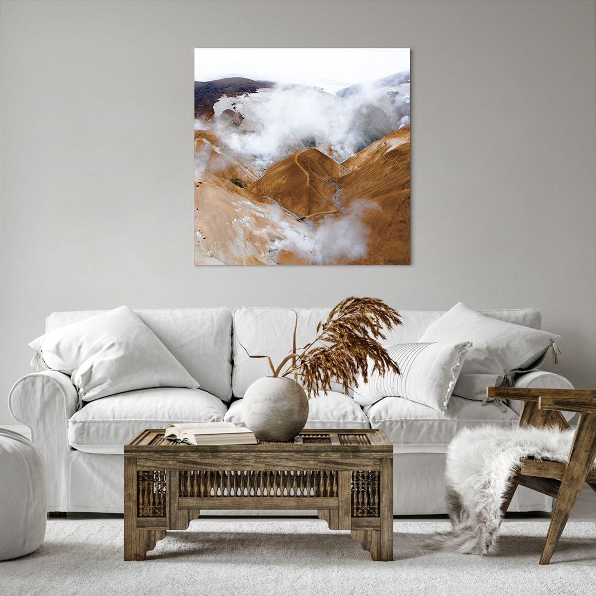 Bild auf Leinwand Landschaft, Bild auf Leinwand Wasserfall, Bild auf Leinwand Island, Bild auf Leinwand Vulkan, Bild auf Leinwand Natur